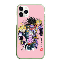 Чехол iPhone 11 Pro матовый JoJo Bizarre Adventure, цвет: 3D-салатовый