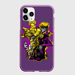 Чехол iPhone 11 Pro матовый Приключения ДжоДжо, цвет: 3D-фиолетовый