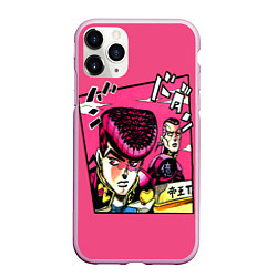 Чехол iPhone 11 Pro матовый JoJo Bizarre Adventure, цвет: 3D-розовый