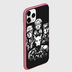 Чехол iPhone 11 Pro матовый JoJo Bizarre Adventure, цвет: 3D-малиновый — фото 2