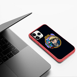 Чехол iPhone 11 Pro матовый Моряк, цвет: 3D-красный — фото 2