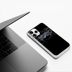 Чехол iPhone 11 Pro матовый ACDC, цвет: 3D-белый — фото 2