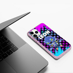 Чехол iPhone 11 Pro матовый BRAWL STARS ОБОРОТЕНЬ LEON, цвет: 3D-розовый — фото 2