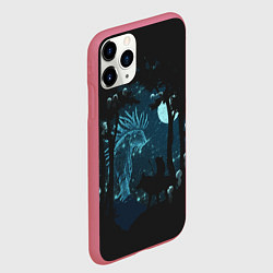 Чехол iPhone 11 Pro матовый Принцесса Мононоке, цвет: 3D-малиновый — фото 2