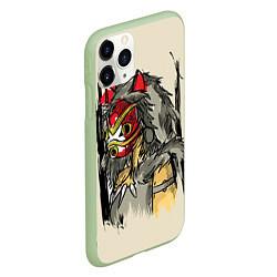 Чехол iPhone 11 Pro матовый Princess Mononoke, цвет: 3D-салатовый — фото 2