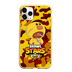 Чехол iPhone 11 Pro матовый BRAWL STARS SALLY LEON, цвет: 3D-желтый