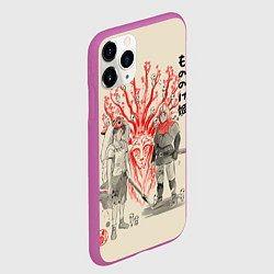 Чехол iPhone 11 Pro матовый Принцесса Мононоке, цвет: 3D-фиолетовый — фото 2