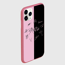 Чехол iPhone 11 Pro матовый STRAY KIDS, цвет: 3D-малиновый — фото 2