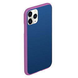 Чехол iPhone 11 Pro матовый 19-4052 Classic Blue, цвет: 3D-фиолетовый — фото 2