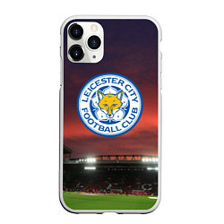 Чехол iPhone 11 Pro матовый FC Leicester City, цвет: 3D-белый