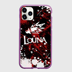 Чехол iPhone 11 Pro матовый Louna, цвет: 3D-фиолетовый