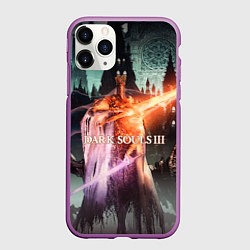 Чехол iPhone 11 Pro матовый Dark Souls 3 Pontiff Sulyvahn, цвет: 3D-фиолетовый