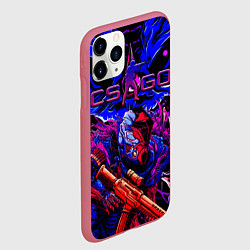 Чехол iPhone 11 Pro матовый CS GO hyper beast IMBAskin, цвет: 3D-малиновый — фото 2