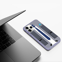 Чехол iPhone 11 Pro матовый Detroit:become, цвет: 3D-светло-сиреневый — фото 2