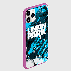 Чехол iPhone 11 Pro матовый Linkin Park, цвет: 3D-фиолетовый — фото 2