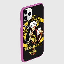 Чехол iPhone 11 Pro матовый One Piece Trafalgar Water, цвет: 3D-фиолетовый — фото 2
