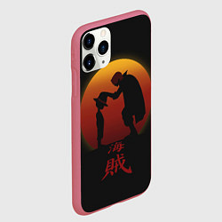 Чехол iPhone 11 Pro матовый One Piece, цвет: 3D-малиновый — фото 2