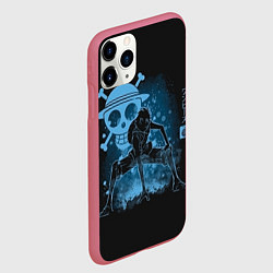 Чехол iPhone 11 Pro матовый One Piece, цвет: 3D-малиновый — фото 2