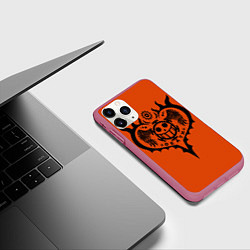 Чехол iPhone 11 Pro матовый One Piece, цвет: 3D-малиновый — фото 2