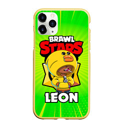 Чехол iPhone 11 Pro матовый BRAWL STARS SALLY LEON, цвет: 3D-желтый