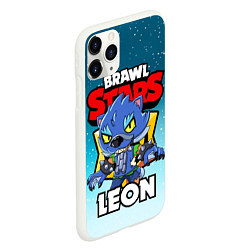 Чехол iPhone 11 Pro матовый BRAWL STARS WEREWOLF LEON, цвет: 3D-белый — фото 2