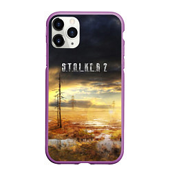 Чехол iPhone 11 Pro матовый STALKER 2, цвет: 3D-фиолетовый