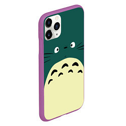 Чехол iPhone 11 Pro матовый Totoro, цвет: 3D-фиолетовый — фото 2