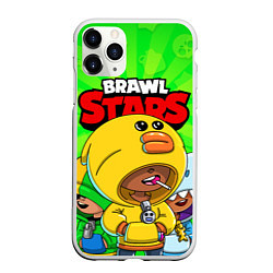 Чехол iPhone 11 Pro матовый BRAWL STARS LEON, цвет: 3D-белый