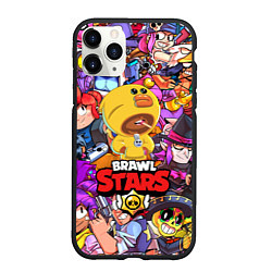 Чехол iPhone 11 Pro матовый BRAWL STARS SALLY LEON, цвет: 3D-черный