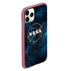 Чехол iPhone 11 Pro матовый NASA, цвет: 3D-малиновый — фото 2