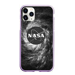 Чехол iPhone 11 Pro матовый NASA, цвет: 3D-сиреневый