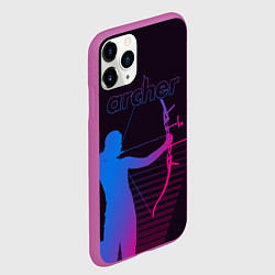 Чехол iPhone 11 Pro матовый Archer, цвет: 3D-фиолетовый — фото 2