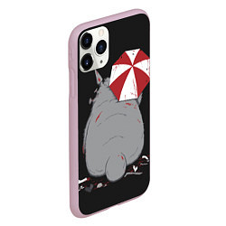 Чехол iPhone 11 Pro матовый Тоторо, цвет: 3D-розовый — фото 2