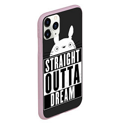 Чехол iPhone 11 Pro матовый Тоторо Straight outta dream, цвет: 3D-розовый — фото 2