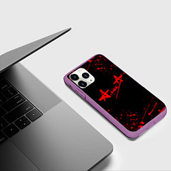 Чехол iPhone 11 Pro матовый АлисА, цвет: 3D-фиолетовый — фото 2