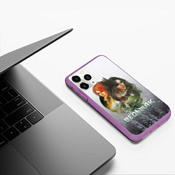 Чехол iPhone 11 Pro матовый Ведьмак: Трис и Йеннифер, цвет: 3D-фиолетовый — фото 2