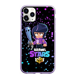 Чехол iPhone 11 Pro матовый BRAWL STARS BIBI, цвет: 3D-светло-сиреневый