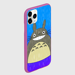Чехол iPhone 11 Pro матовый Мой сосед Тоторо, цвет: 3D-фиолетовый — фото 2