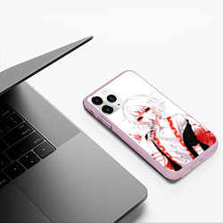 Чехол iPhone 11 Pro матовый Сузуя Джузо, цвет: 3D-розовый — фото 2