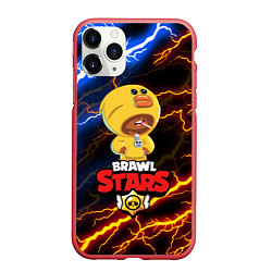 Чехол iPhone 11 Pro матовый BRAWL STARS SALLY LEON, цвет: 3D-красный