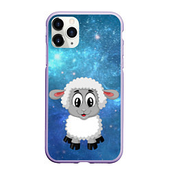 Чехол iPhone 11 Pro матовый Овечка, цвет: 3D-светло-сиреневый