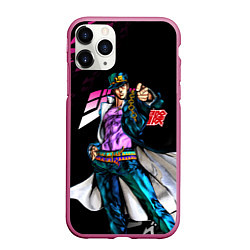 Чехол iPhone 11 Pro матовый JOJOS BIZARRE ADVENTURE, цвет: 3D-малиновый