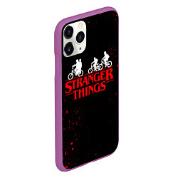 Чехол iPhone 11 Pro матовый STRANGER THINGS, цвет: 3D-фиолетовый — фото 2