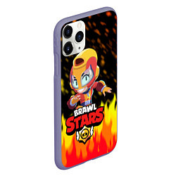 Чехол iPhone 11 Pro матовый BRAWL STARS MAX, цвет: 3D-серый — фото 2