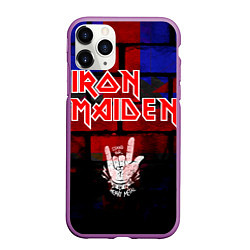 Чехол iPhone 11 Pro матовый Iron Maiden, цвет: 3D-фиолетовый