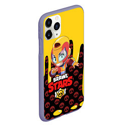 Чехол iPhone 11 Pro матовый BRAWL STARS MAX, цвет: 3D-серый — фото 2