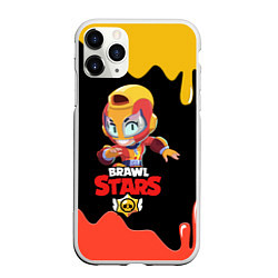 Чехол iPhone 11 Pro матовый BRAWL STARS MAX, цвет: 3D-белый