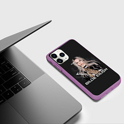 Чехол iPhone 11 Pro матовый BILLIE EILISH, цвет: 3D-фиолетовый — фото 2