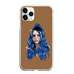 Чехол iPhone 11 Pro матовый BILLIE EILISH, цвет: 3D-белый