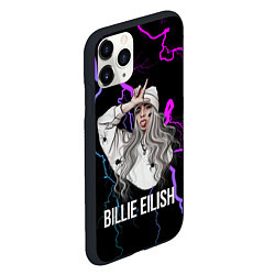 Чехол iPhone 11 Pro матовый BILLIE EILISH, цвет: 3D-черный — фото 2